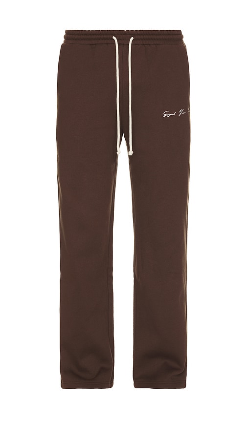 Shop Krost Syf Straight Leg Sweatpants In Demitasse