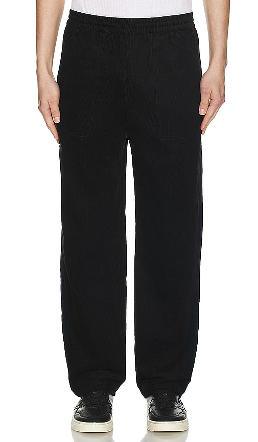 Shop Krost Corduroy Stripe Pants In 黑色