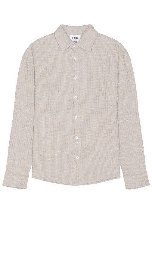 Shop Krost Linas Oversized Button Up Shirt In Omphalodges