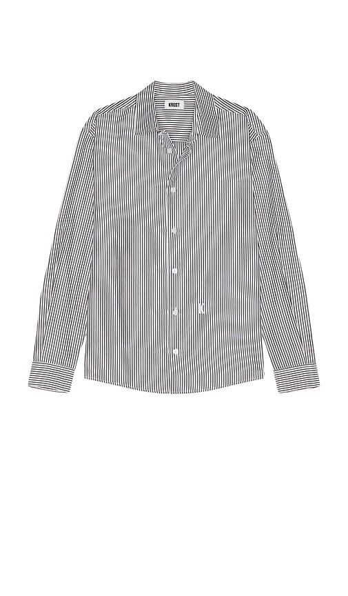 KROST Embroidered Striped Shirt