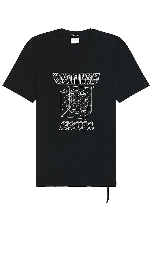 Ksubi Holograph Kash Short Sleeve T-shirt in Black.