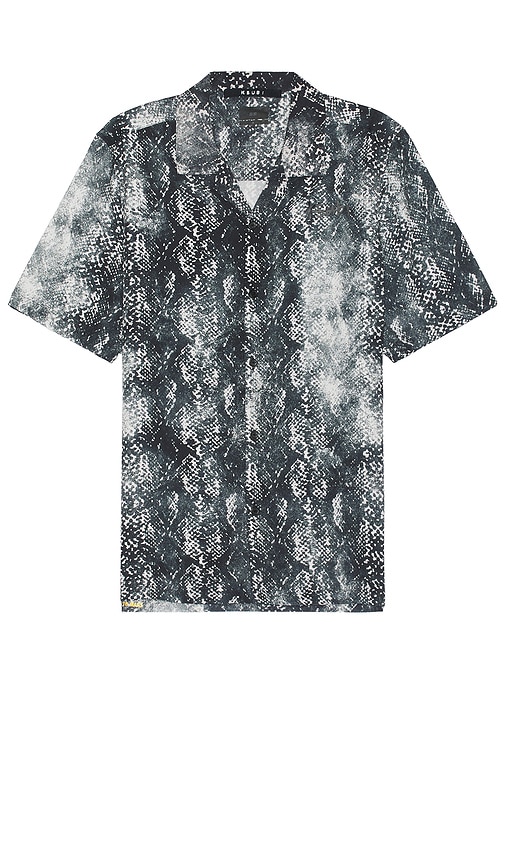 Shop Ksubi Mamba Resort Shirt In 黑色