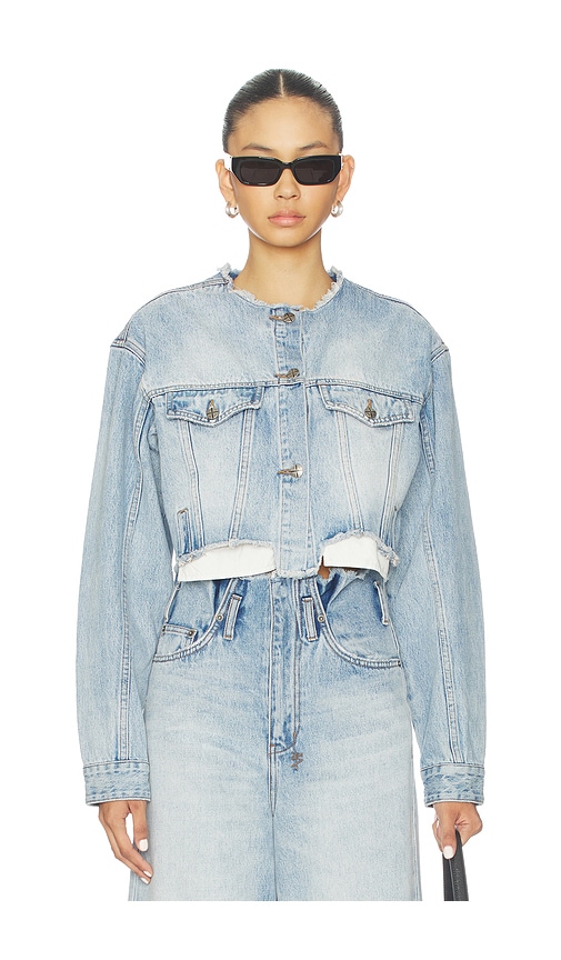 Ksubi Torn Off Crop Trucker Jacket