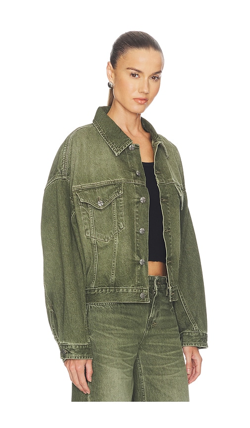  Ksubi Relaxed Trucker Jacket In Green. Size Xs/s. Also In M/l. 