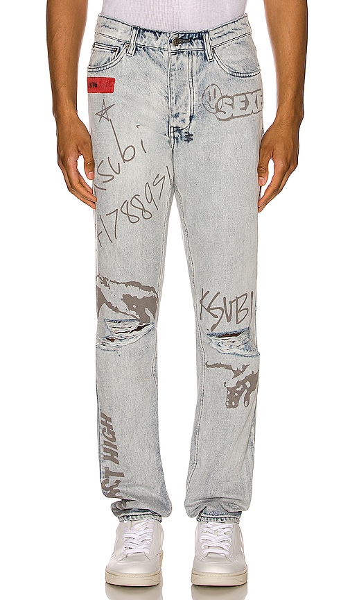 Ksubi Chitch Flyer Thrashed in Denim | REVOLVE