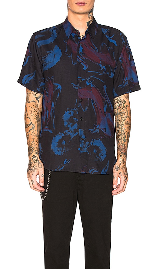 CHEMISE PETROL FLOWER