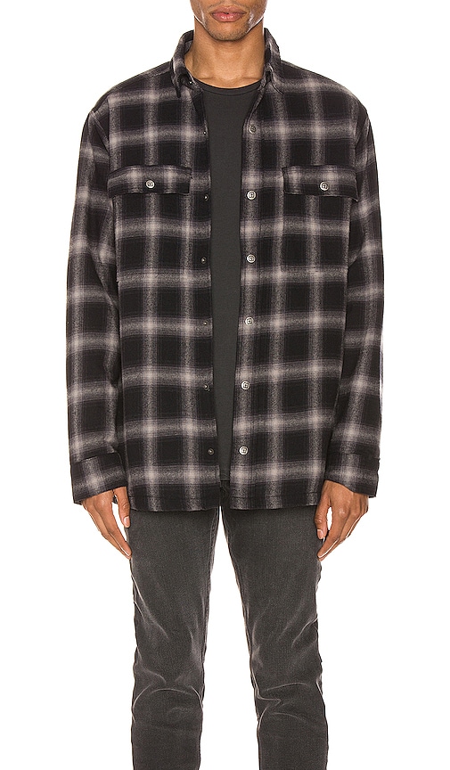 Click to view more detailed imagery on our partner's website Ksubi Strata Plaid Button-up Flannel Shirt Jacket In Multi