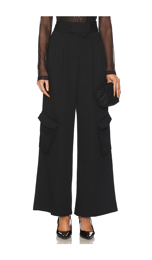 Shop Kimberly Taylor Freda Foldover Pant In Black