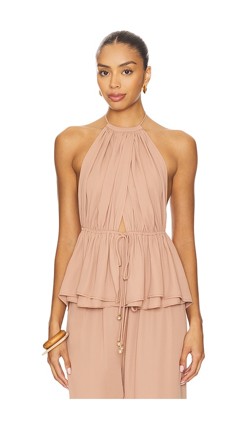 Mallorca Top in Nude. - size S (also in L, M)