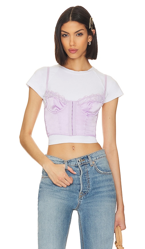 Kat The Label Bowie Bustier In Lilac