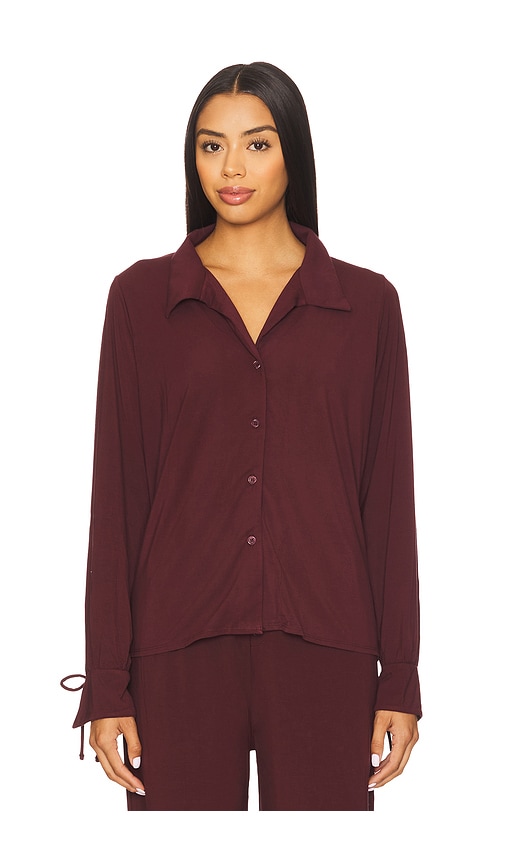 Kat The Label Hugo Shirt In Burgundy