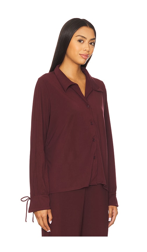 Kat The Label Hugo Shirt In Burgundy