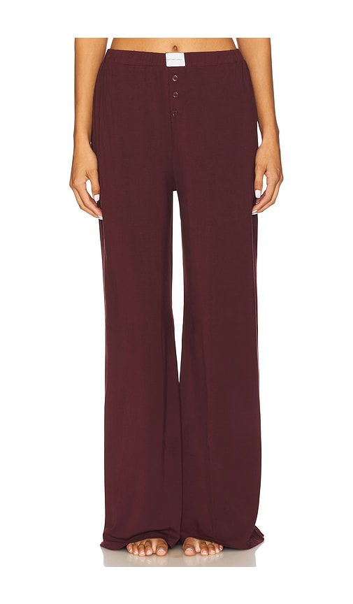 Kat The Label Hugo Pant In Burgundy