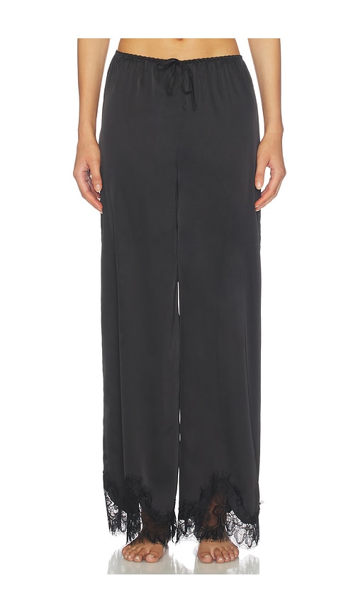 KAT THE LABEL Olivia Pant in Black. - size L (also in M, S, XS)