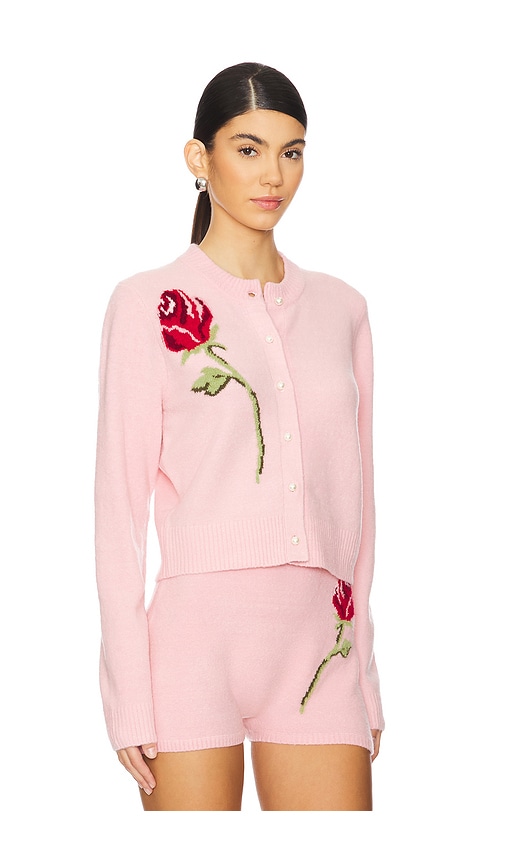 KITRI GINNIE ROSE EMBROIDERED CARDIGAN 