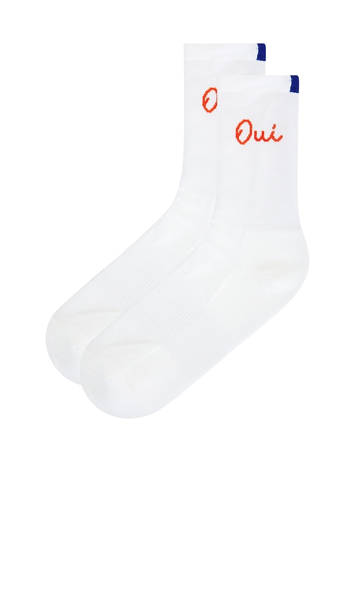 Shop Kule The Oui Sock In White