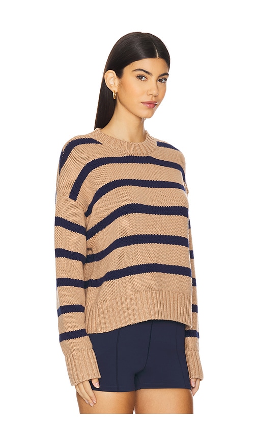 Shop Kule The Liv Sweater In Toffee & Navy