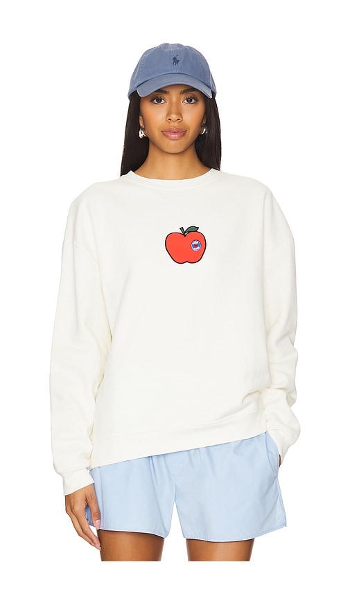 Shop Kule The Oversized Big Apple Sweatshirt In 크림