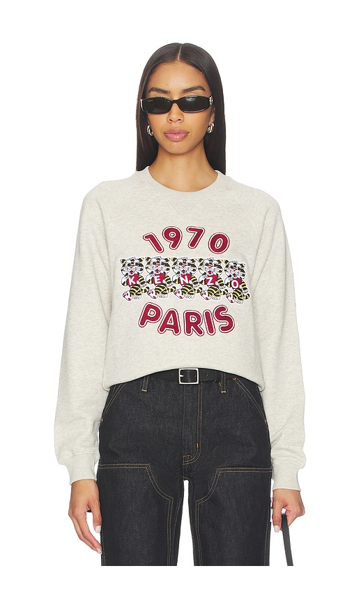 Kenzo Wild Tiger Embroidered Classic Sweatshirt