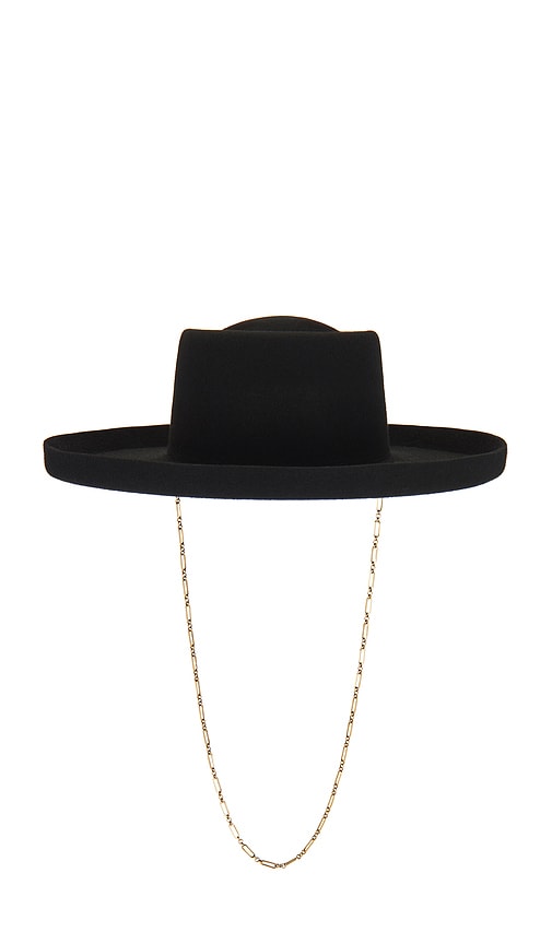 Lack Of Color Lawson Boater Hat In Black
