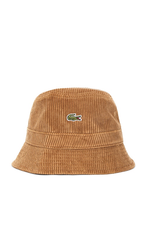 Lacoste Velvet Cotton Bucket Hat