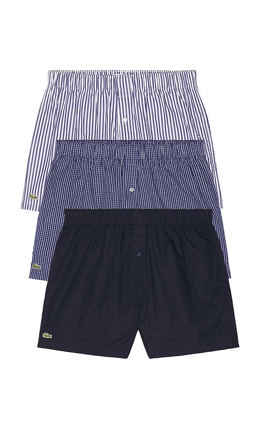 Lacoste 3-Pack Cotton Weave Boxers