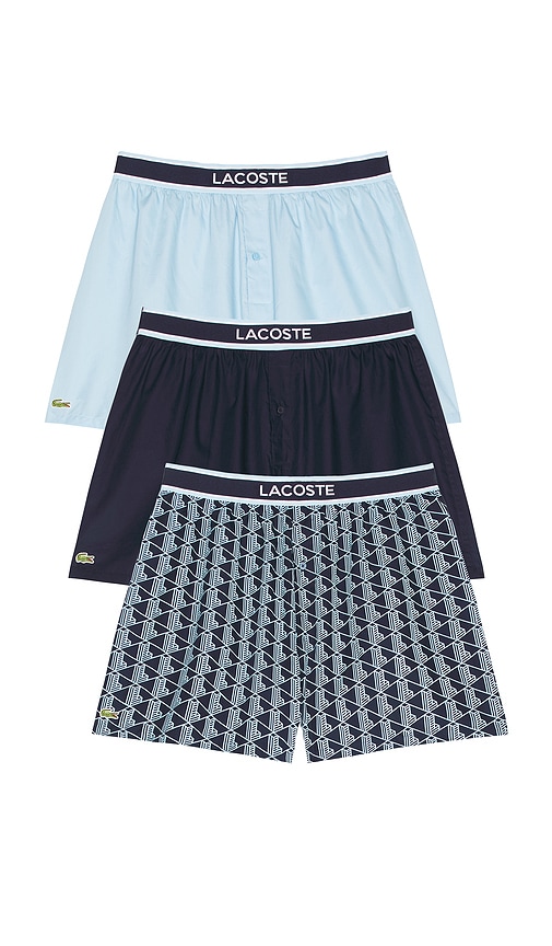Lacoste 3-Pack Cotton Weave Boxers