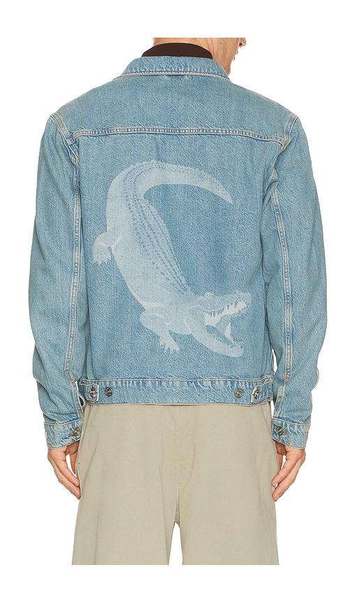 Lacoste Croc Jean Jacket in Washed Bleach | REVOLVE