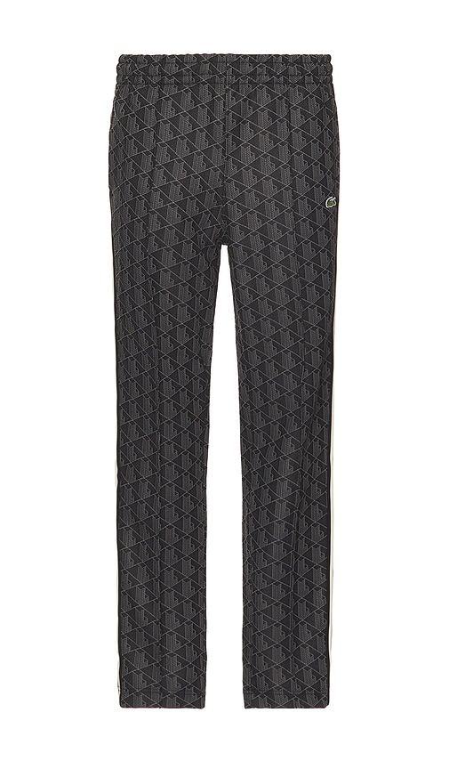 Shop Lacoste Vintage Fit Full Zip Track Pants In Black