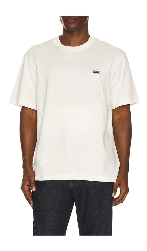 Lacoste Heavy Jersey Landscape Crocodile Print T-Shirt