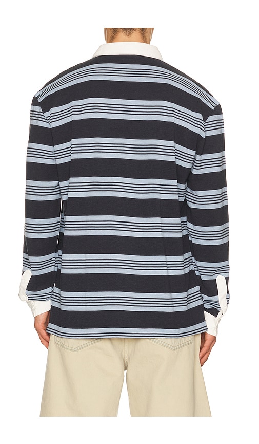 Lacoste Striped Long-sleeve Polo Shirt In Multi