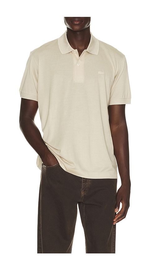 Lacoste Runway Classic Fit Silk Pique Polo Shirt en Cream Taille M Also en L 281 €
