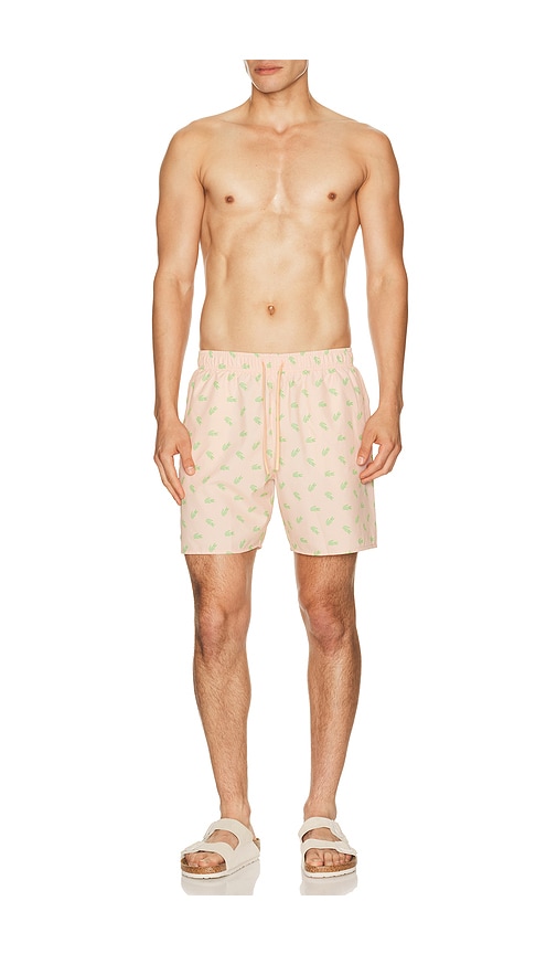  Lacoste Badeshorts In Orange. Größe L. Also In M, Xl/1x. 