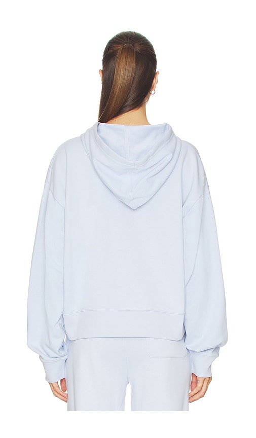  Lacoste Molleton-hoodie In Oversize-passform In Baby Blue. Größe 36. Also In 38. 