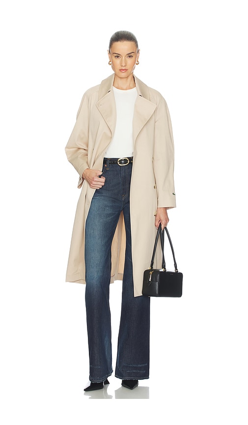 Lacoste Oversize Fit Trench in Brown. - size 34 (also in 38)