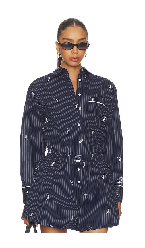 Lacoste Oversize Fit Jacquard Shirt