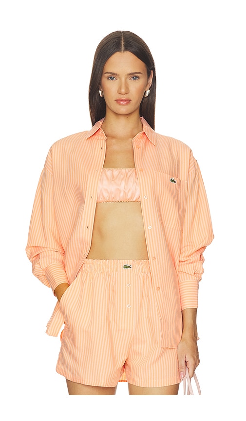 Lacoste Oversized Fit Toile Shirt