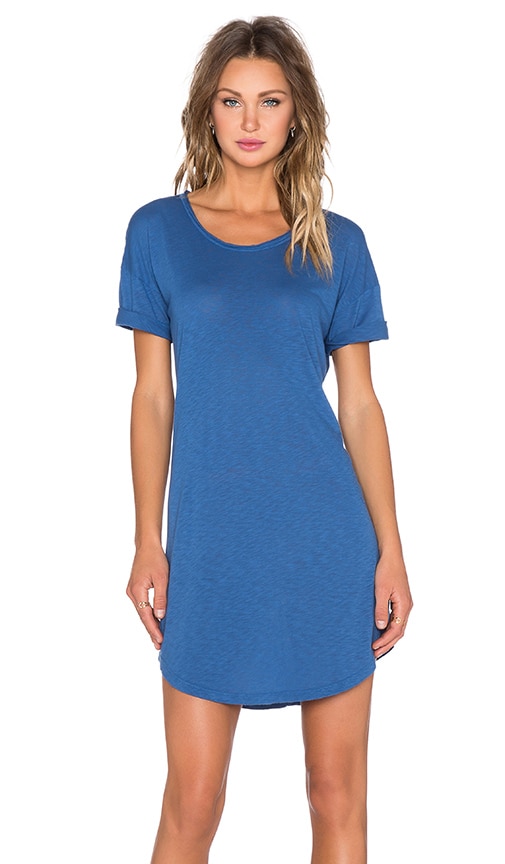 Astral Blue, Textured Fit & Flare Dress