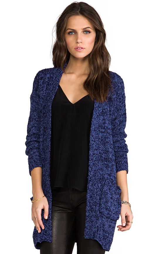 Ladakh Animal Instinct Cardigan in Denim & Navy | REVOLVE