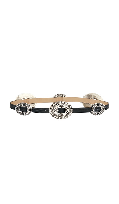 L'AGENCE Rocha Western Concho Belt in Black. - size L (also in M)