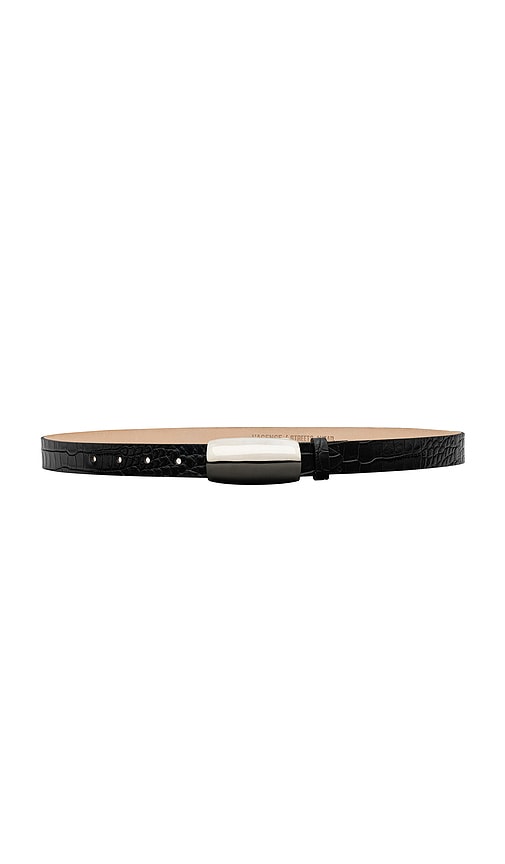 L'AGENCE Marlowe Leather Belt in Black. - size XS (also in S, M, L)