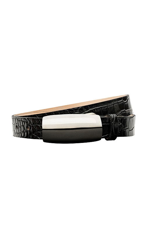 L'agence Marlowe Leather Belt In Black