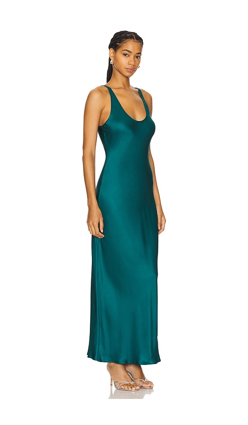 Shop L Agence Akiya Tank Dress In Teal