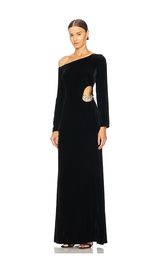  L'agence Maxikleid Mit Einem Träger Seren In Black. Größe 2. Also In 4. 