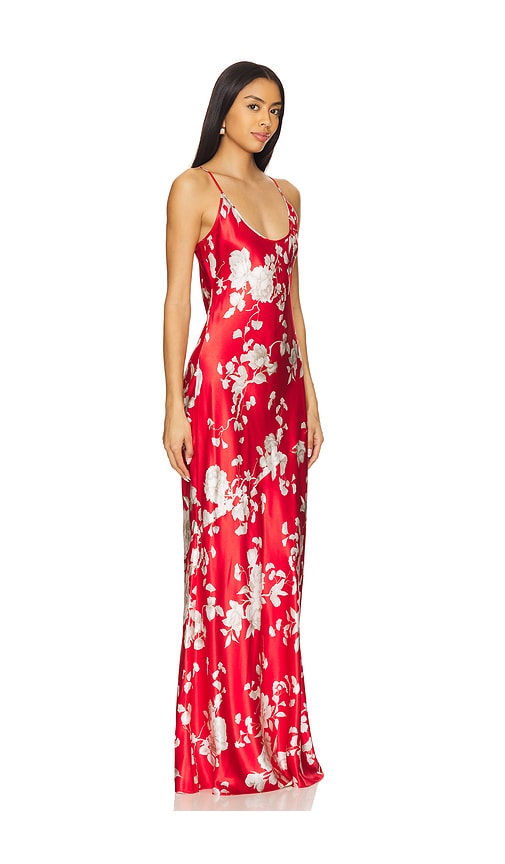 L AGENCE CHARMAINE U NECK GOWN