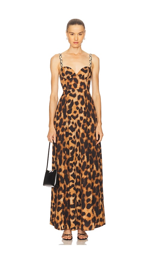 L Agence Sutton Strap Maxi Dress