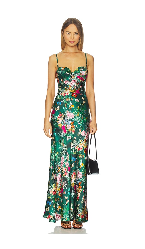 Sayla Maxi Dress in Green. - size 0 (also in 10, 2, 4, 6, 8) - L'AGENCE - Modalova