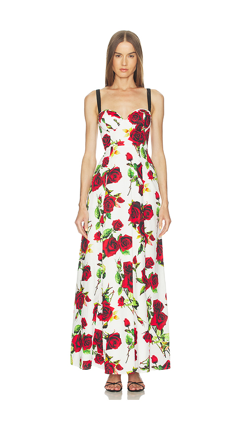 L'AGENCE Sutton BDD Strap Maxi Dress