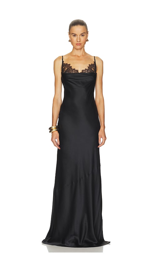 L'AGENCE ROBE DE SOIRÉE SELENE en Black. Taille 0. Also en 2, 4, 6, 8.