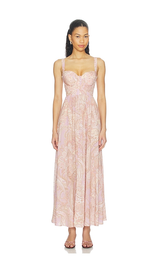 L'AGENCE Rosette Maxi Dress
